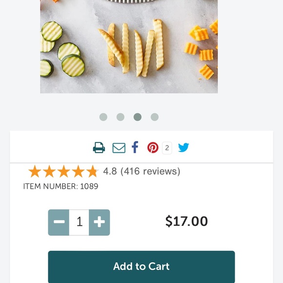 THE PAMPERED CHEF - Crinkle Cutter with Blade Guard - Kitchen Utensil $17 MSRP - Picture 6 of 6